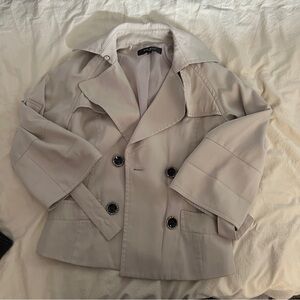 Nine West Cropped Trench Jacket